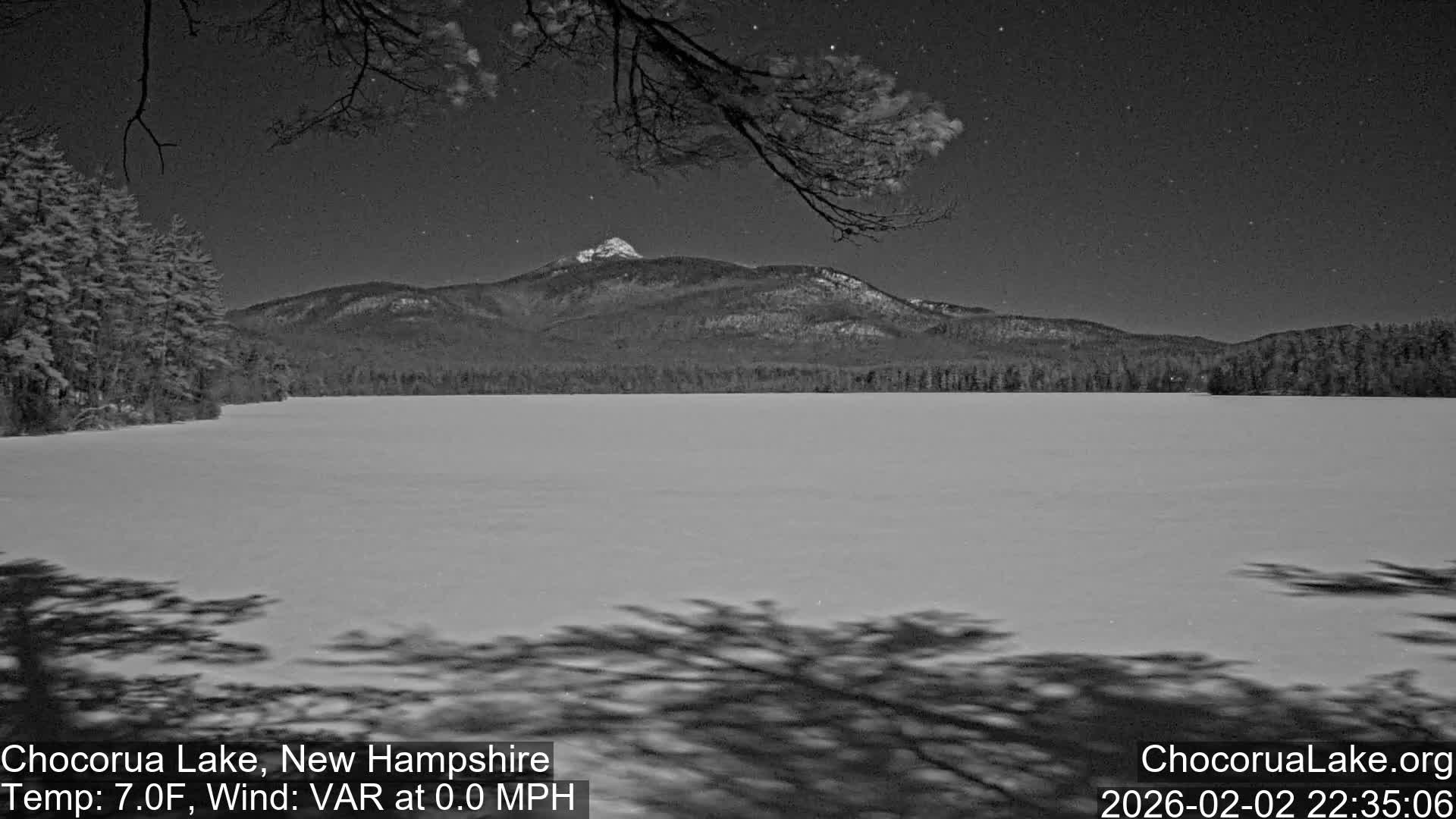 Chocorura Lake Live Cam - Tamworth, Carroll, New Hampshire, USA
