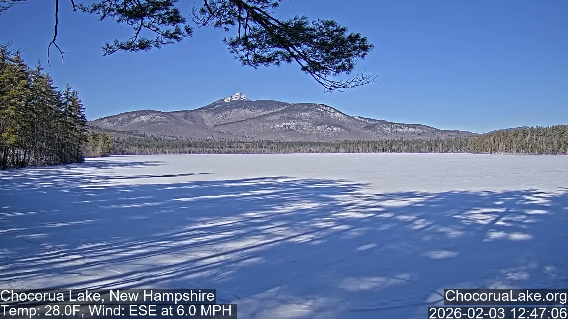 Chocorura Lake Live Cam - Tamworth, Carroll, New Hampshire, USA