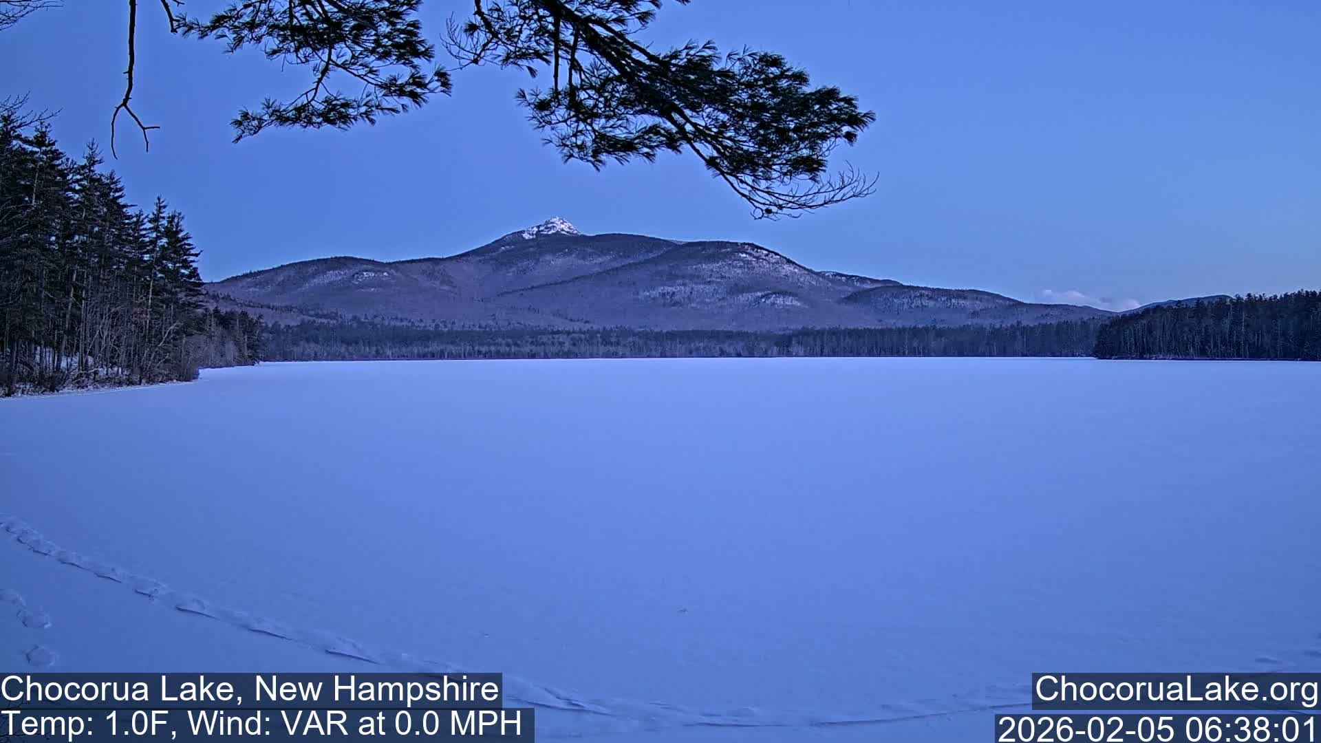 Chocorura Lake Live Cam - Tamworth, Carroll, New Hampshire, USA