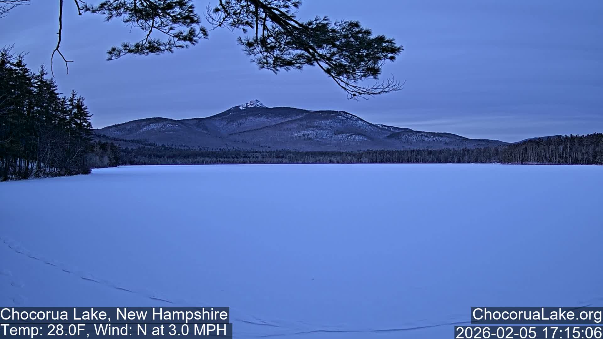 Chocorura Lake Live Cam - Tamworth, Carroll, New Hampshire, USA