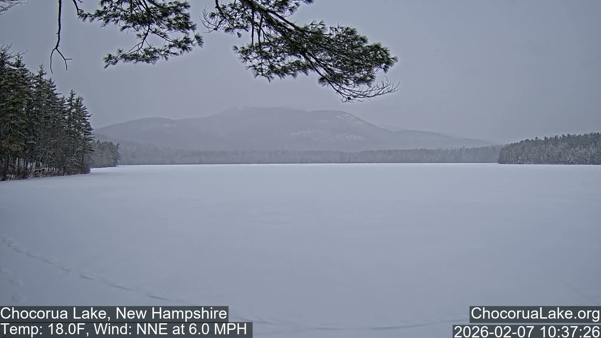 Chocorura Lake Live Cam - Tamworth, Carroll, New Hampshire, USA