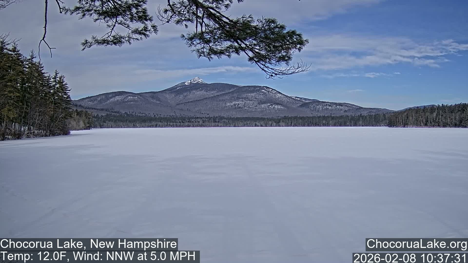 Chocorura Lake Live Cam - Tamworth, Carroll, New Hampshire, USA