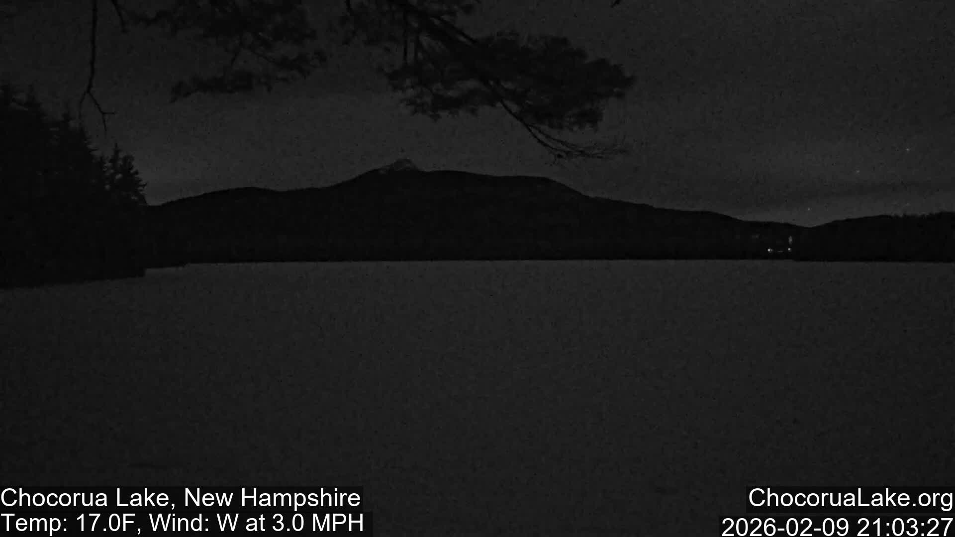 Chocorura Lake Live Cam - Tamworth, Carroll, New Hampshire, USA