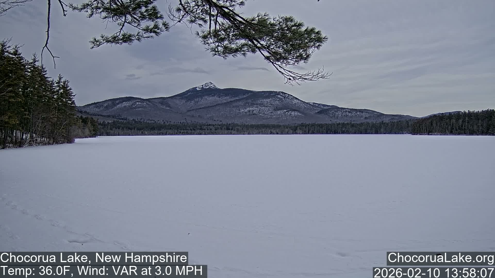 Chocorura Lake Live Cam - Tamworth, Carroll, New Hampshire, USA