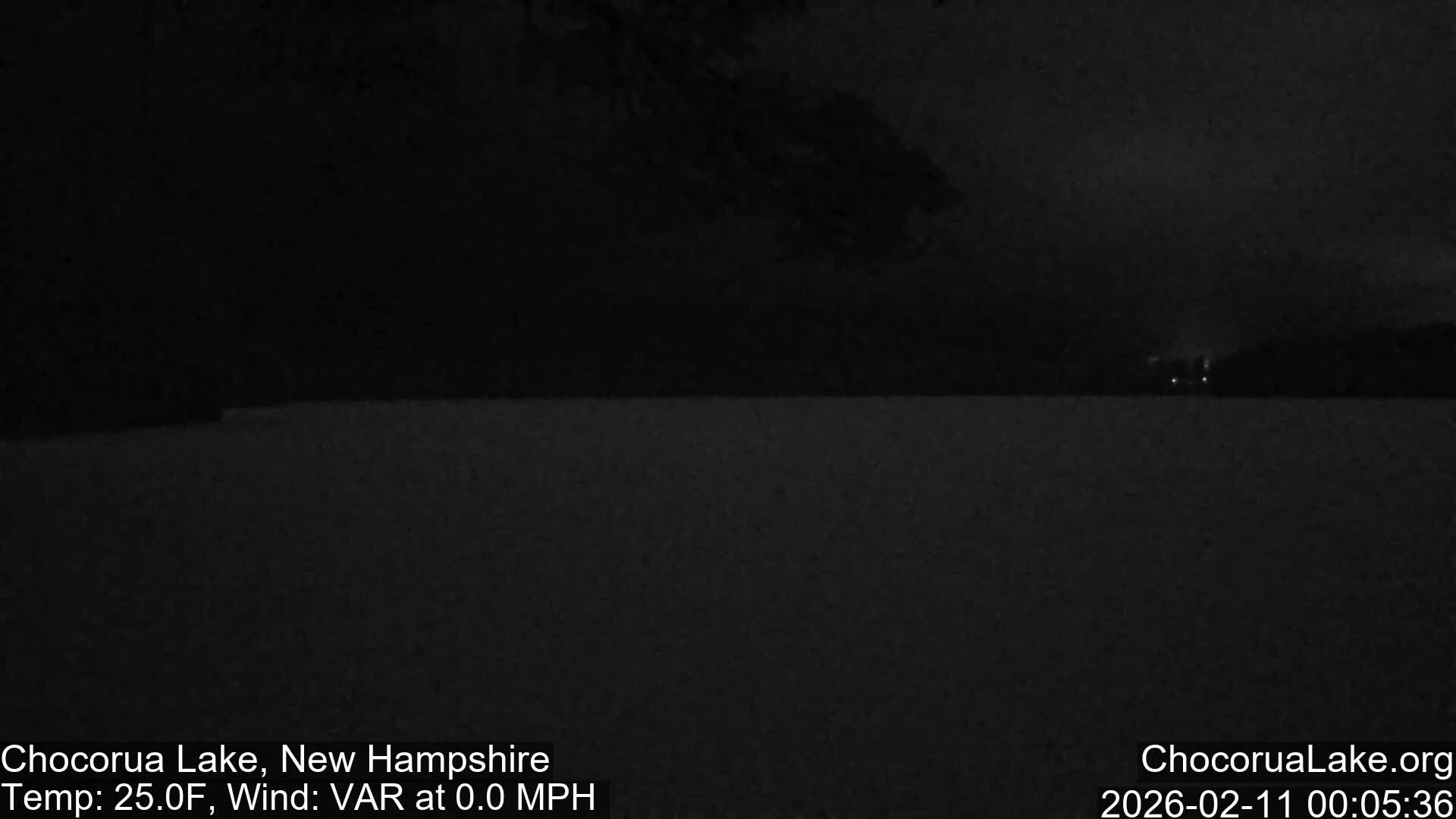 Chocorura Lake Live Cam - Tamworth, Carroll, New Hampshire, USA