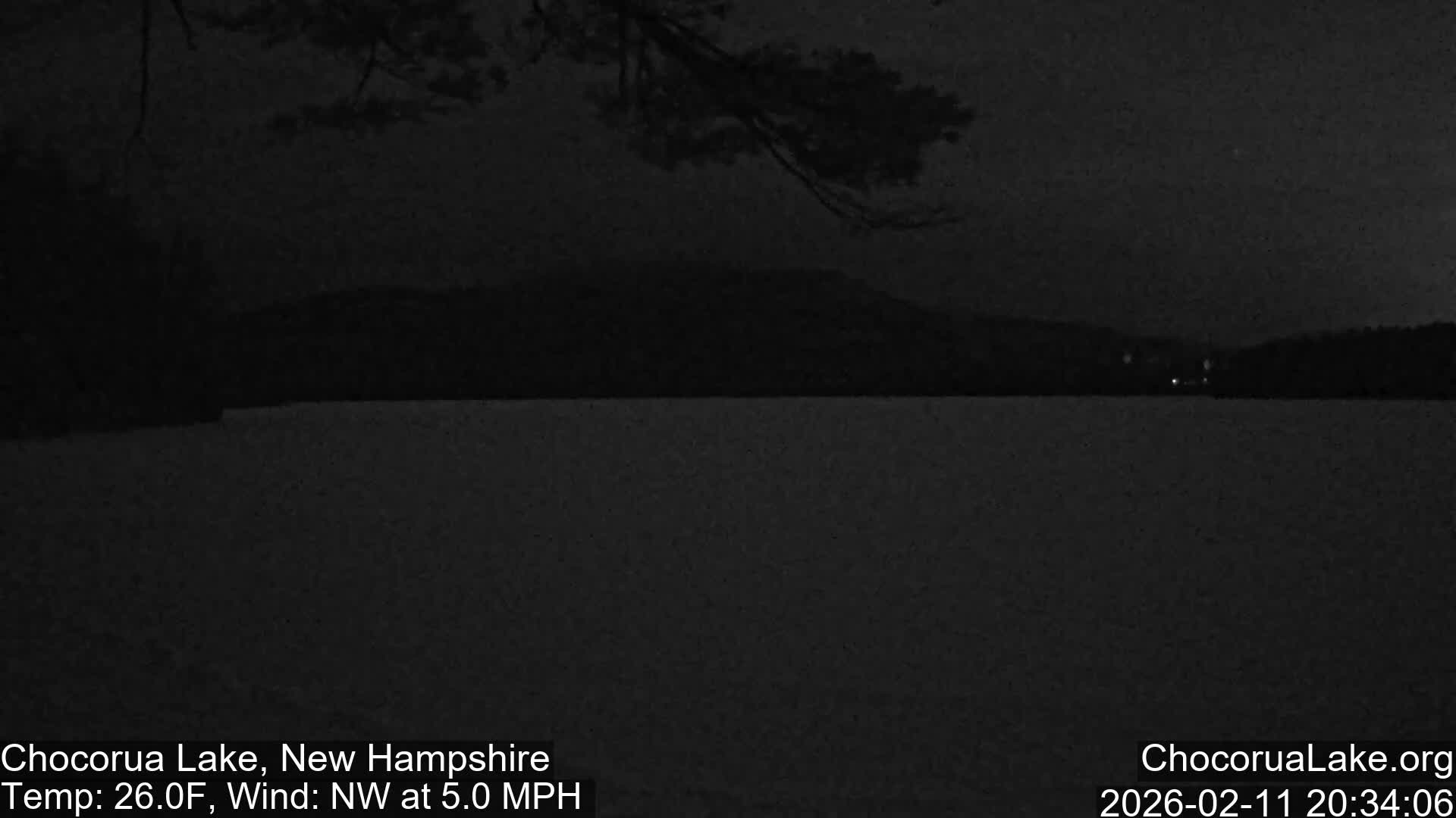Chocorura Lake Live Cam - Tamworth, Carroll, New Hampshire, USA