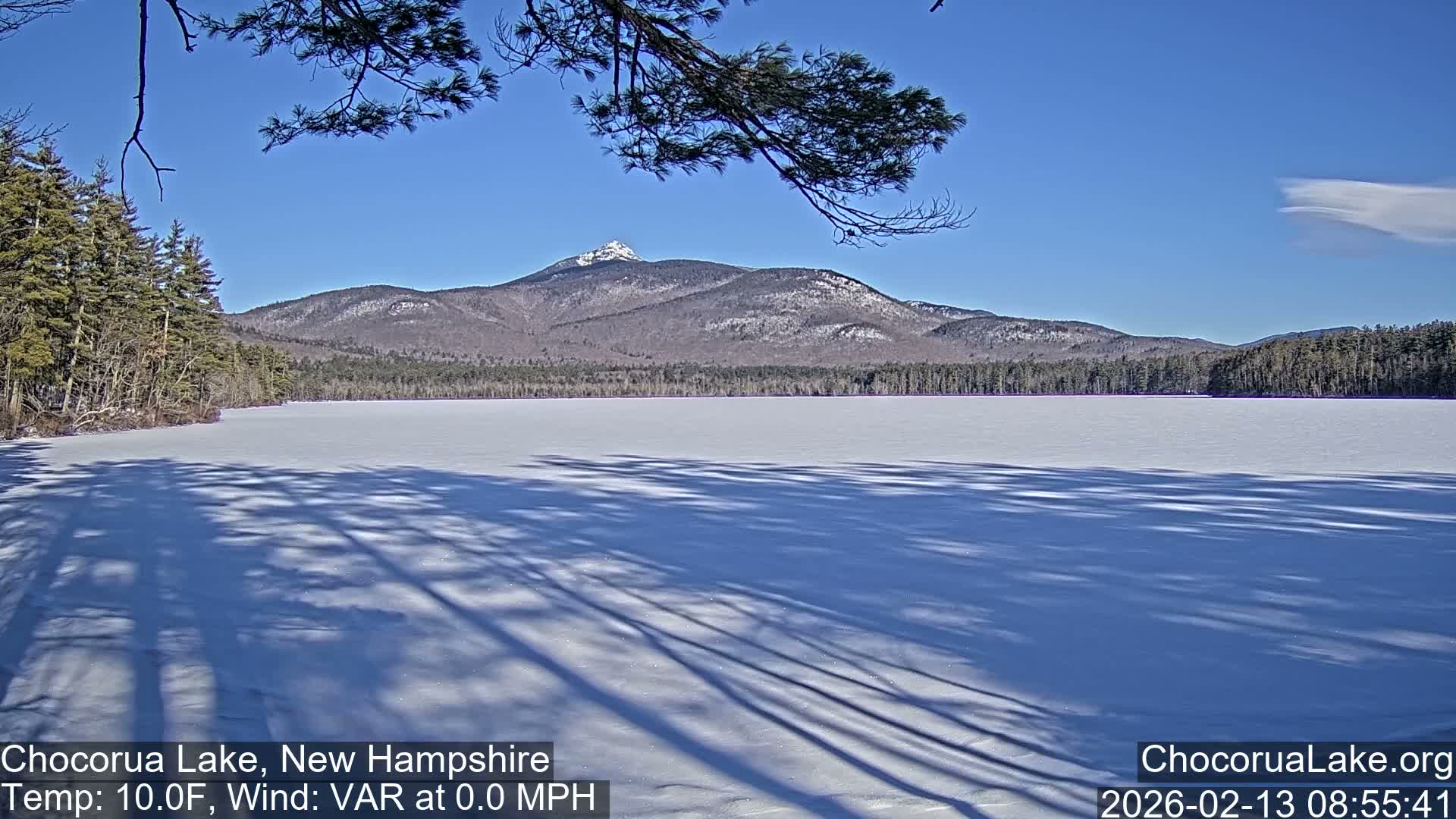 Chocorura Lake Live Cam - Tamworth, Carroll, New Hampshire, USA