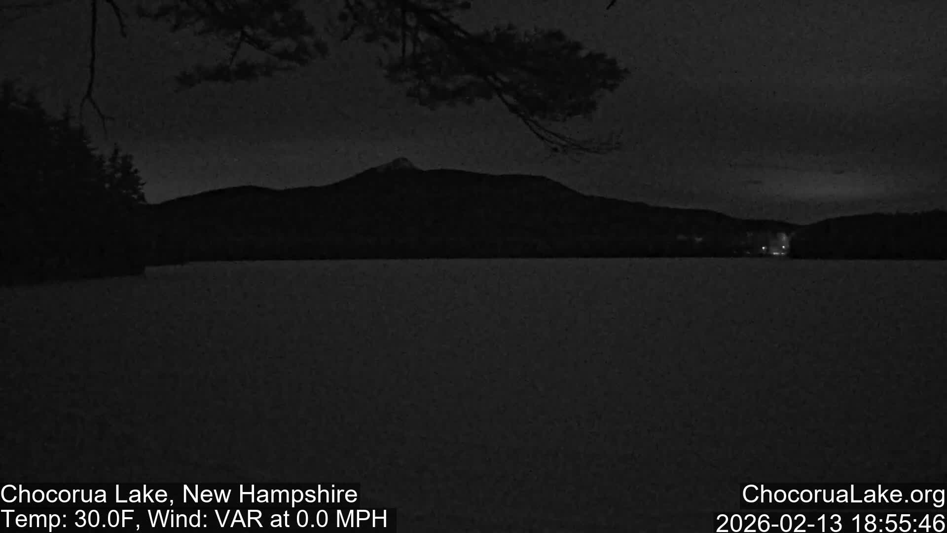 Chocorura Lake Live Cam - Tamworth, Carroll, New Hampshire, USA