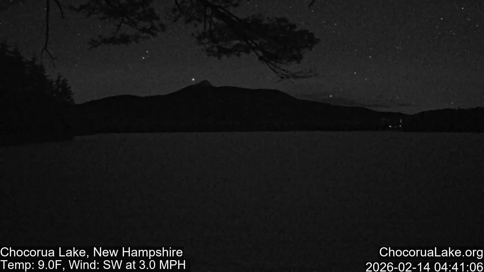 Chocorura Lake Live Cam - Tamworth, Carroll, New Hampshire, USA