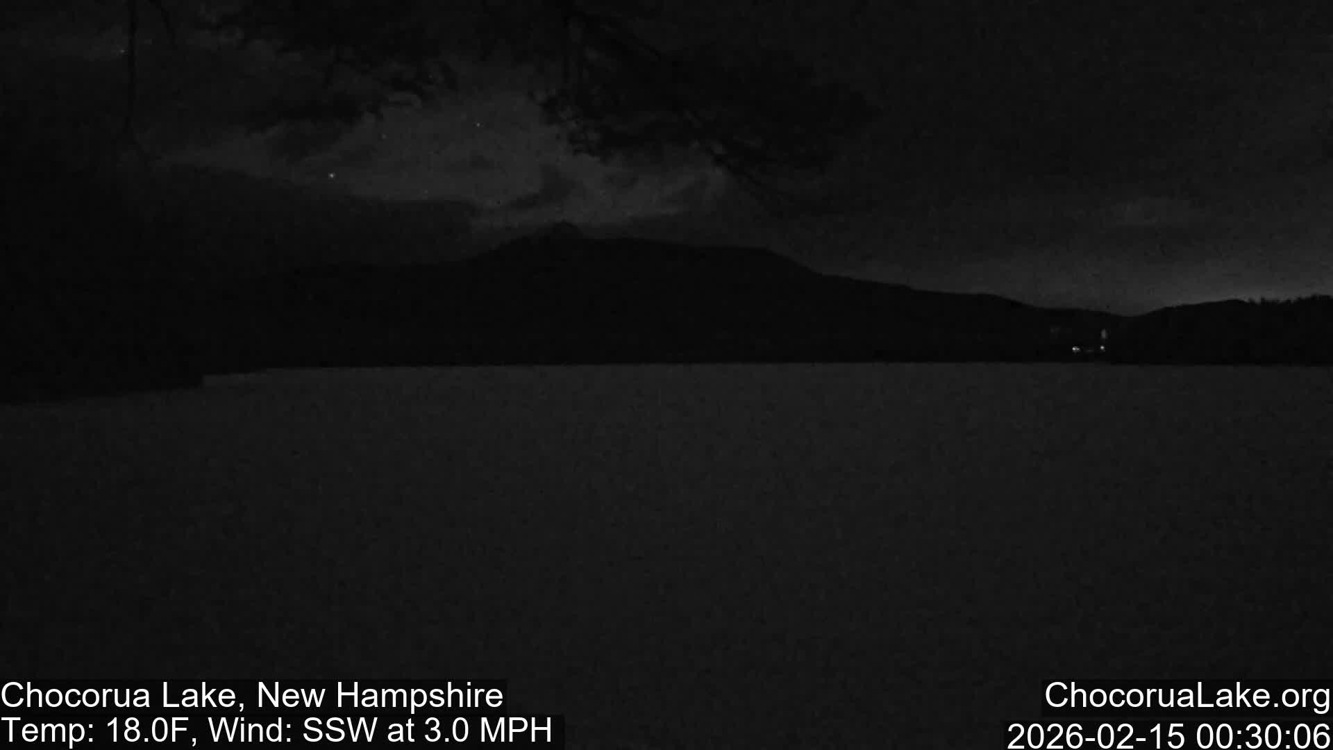 Chocorura Lake Live Cam - Tamworth, Carroll, New Hampshire, USA