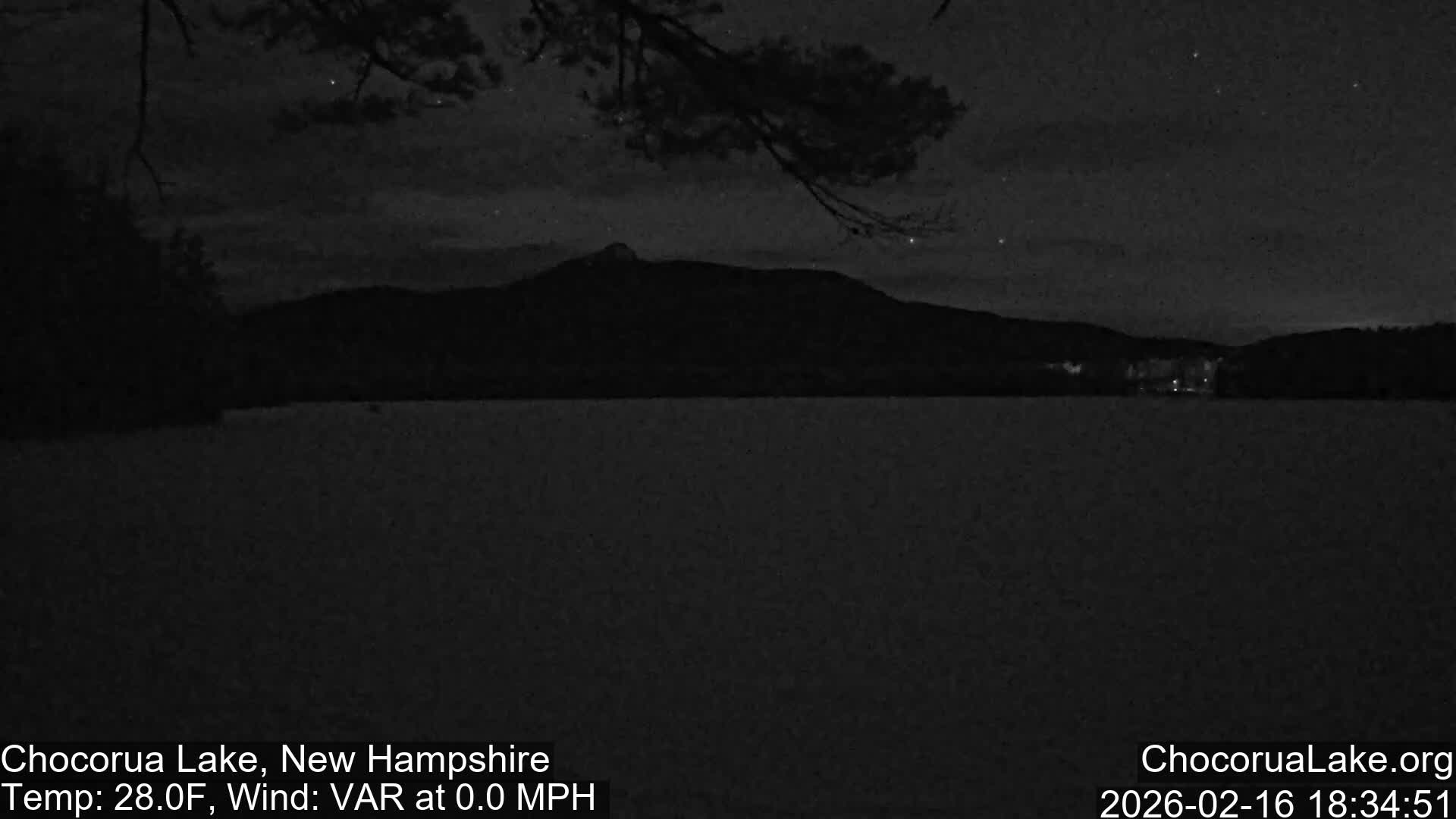Chocorura Lake Live Cam - Tamworth, Carroll, New Hampshire, USA