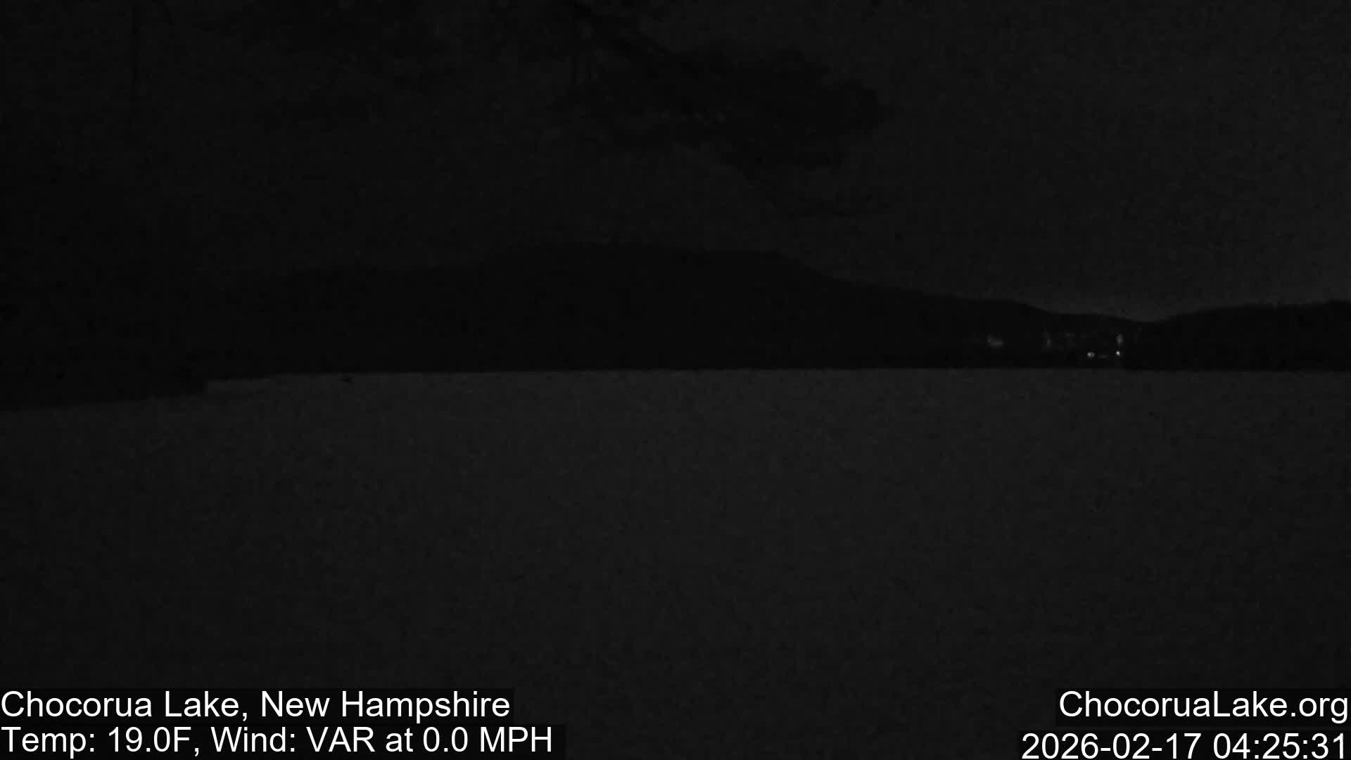 Chocorura Lake Live Cam - Tamworth, Carroll, New Hampshire, USA