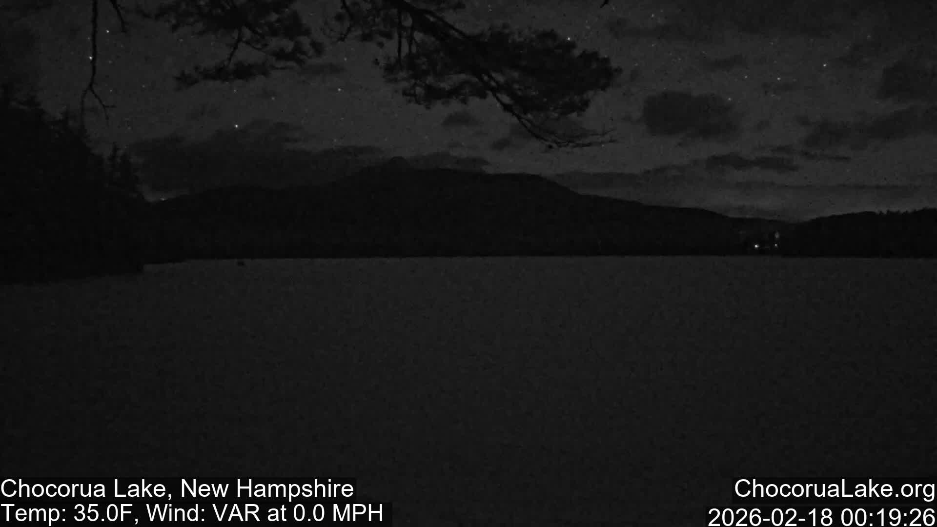 Chocorura Lake Live Cam - Tamworth, Carroll, New Hampshire, USA