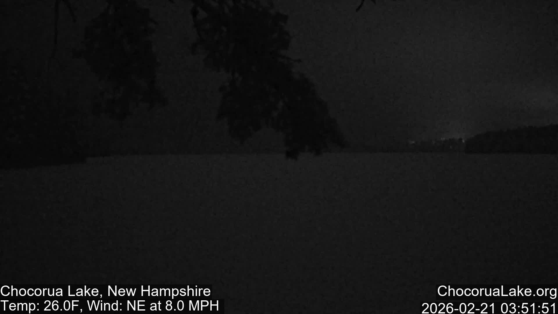 Chocorura Lake Live Cam - Tamworth, Carroll, New Hampshire, USA