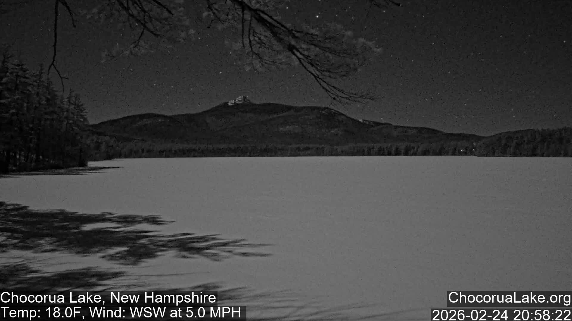 Chocorura Lake Live Cam - Tamworth, Carroll, New Hampshire, USA