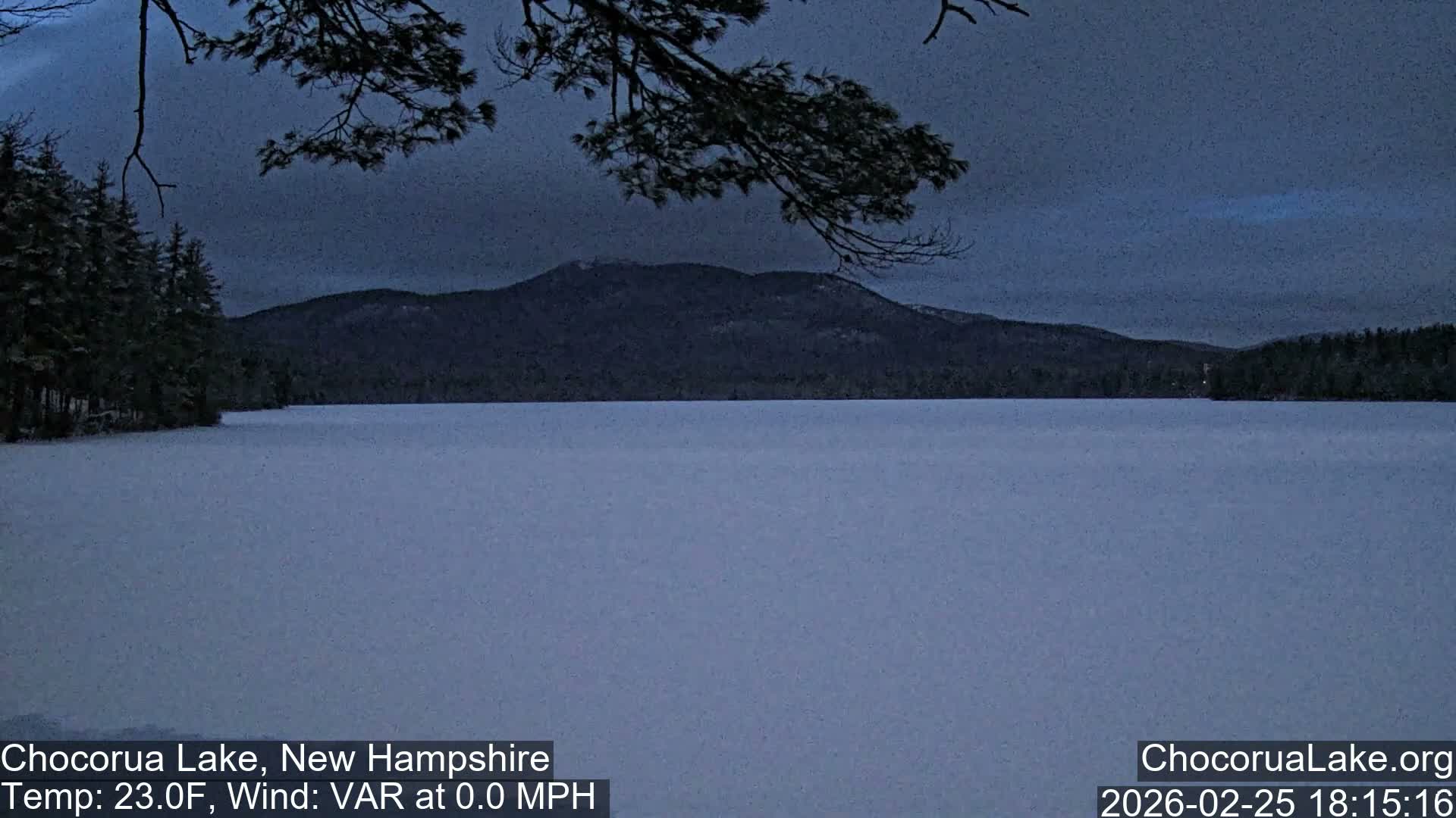 Chocorura Lake Live Cam - Tamworth, Carroll, New Hampshire, USA
