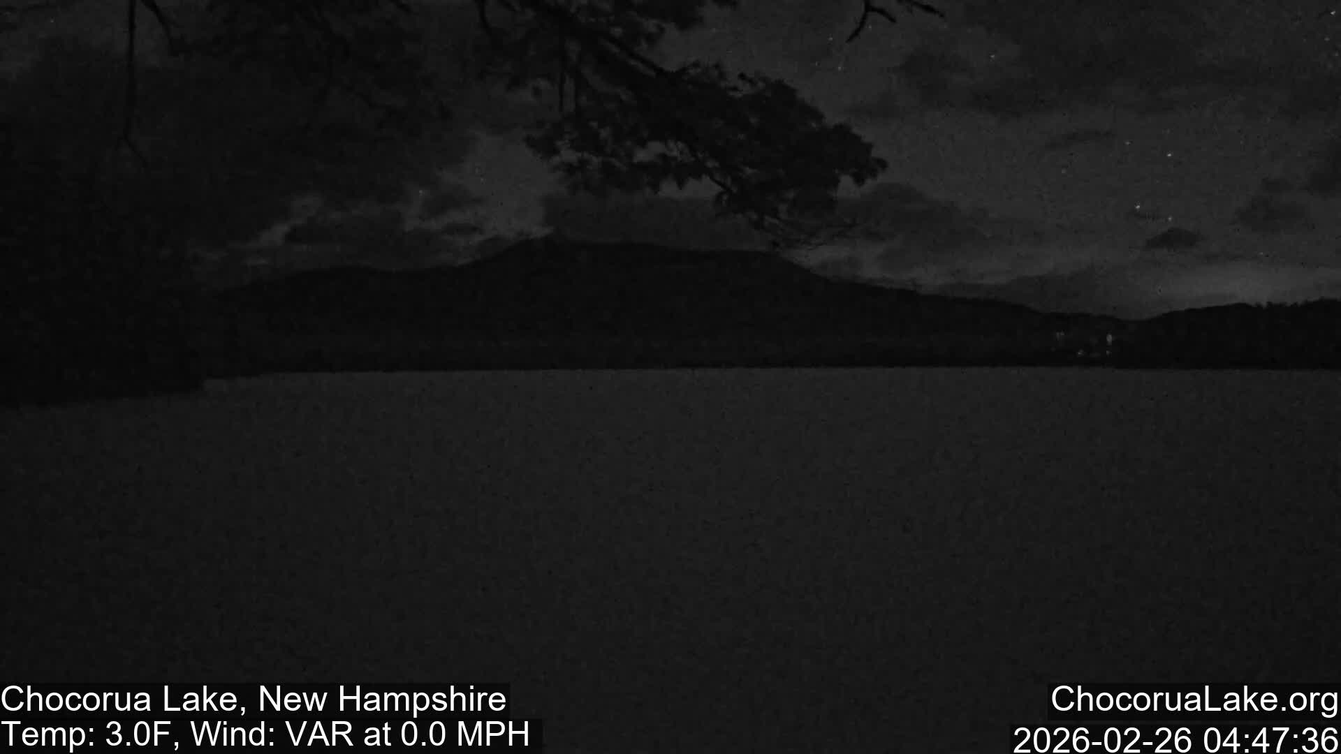 Chocorura Lake Live Cam - Tamworth, Carroll, New Hampshire, USA