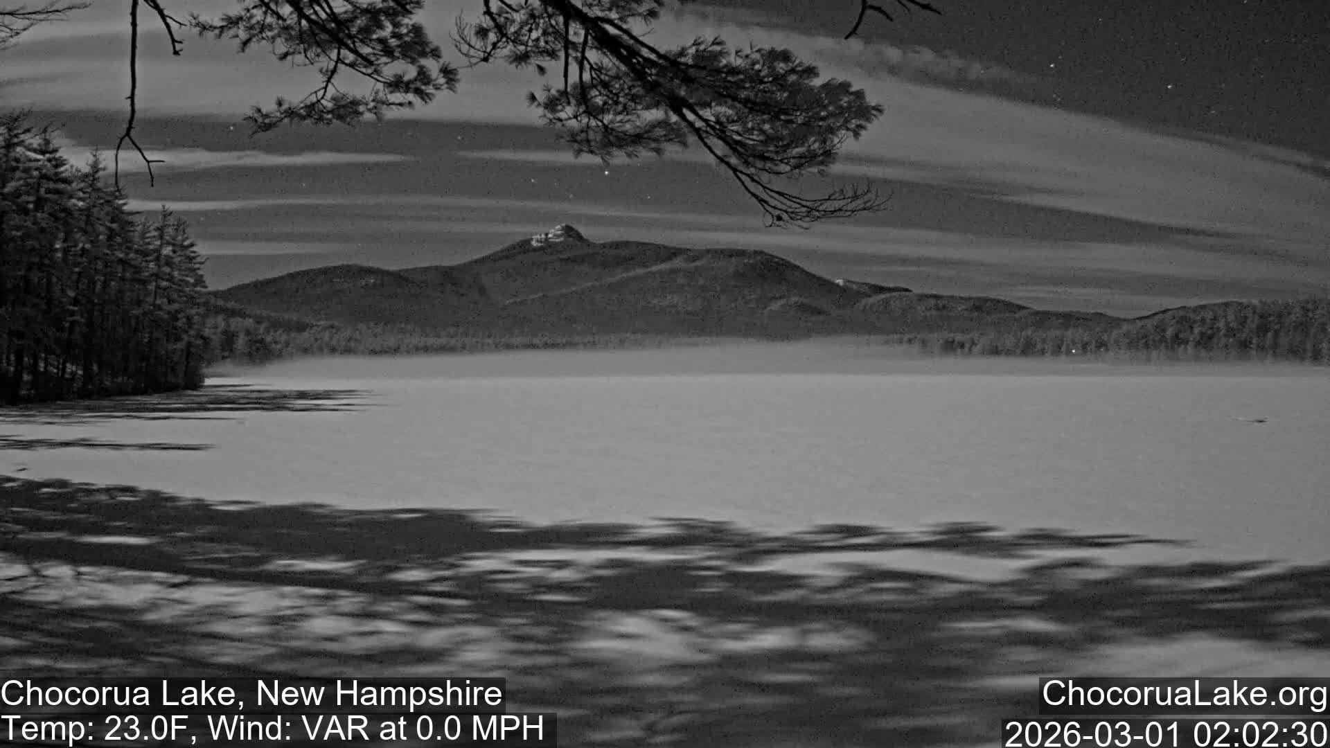Chocorura Lake Live Cam - Tamworth, Carroll, New Hampshire, USA