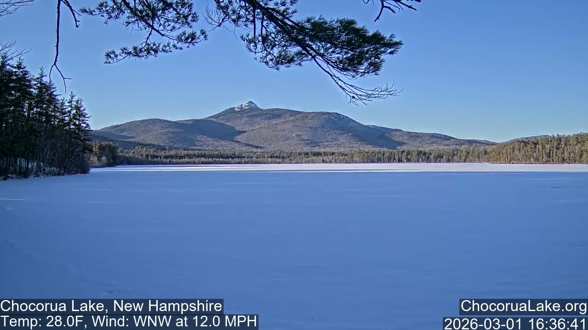 Chocorura Lake Live Cam - Tamworth, Carroll, New Hampshire, USA