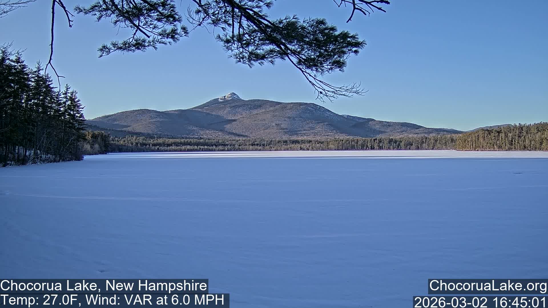 Chocorura Lake Live Cam - Tamworth, Carroll, New Hampshire, USA