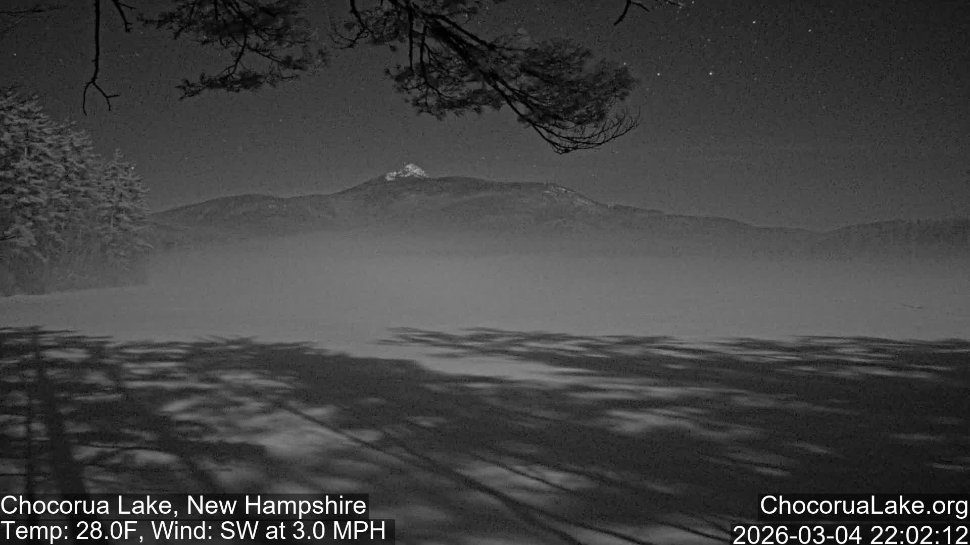 Chocorura Lake Live Cam - Tamworth, Carroll, New Hampshire, USA