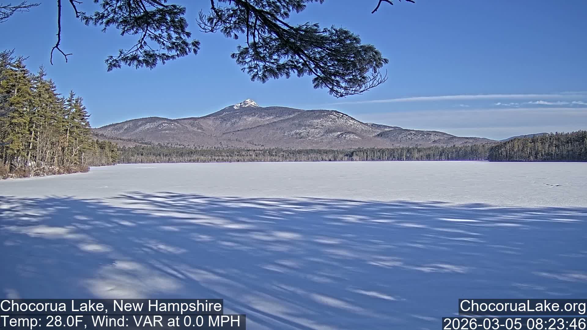 Chocorura Lake Live Cam - Tamworth, Carroll, New Hampshire, USA