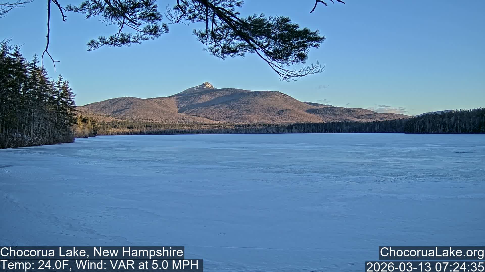Chocorura Lake Live Cam - Tamworth, Carroll, New Hampshire, USA
