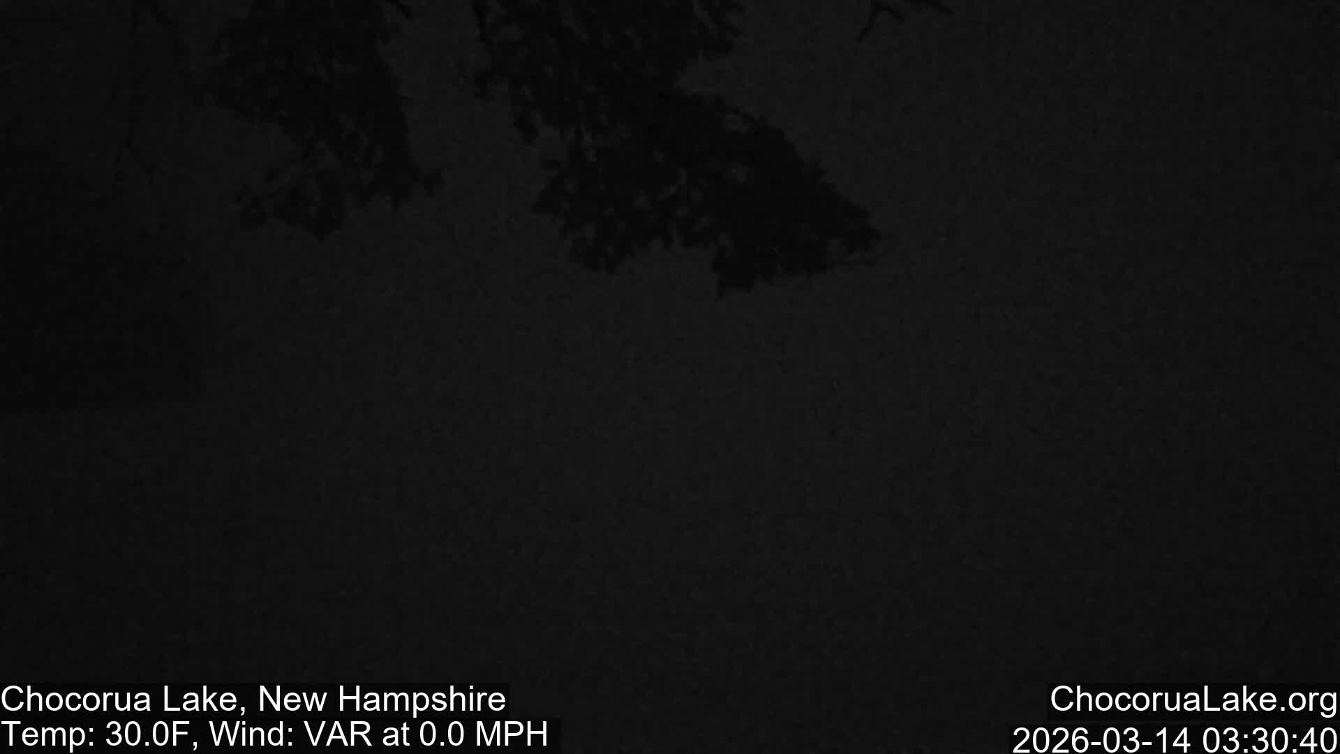 Chocorura Lake Live Cam - Tamworth, Carroll, New Hampshire, USA