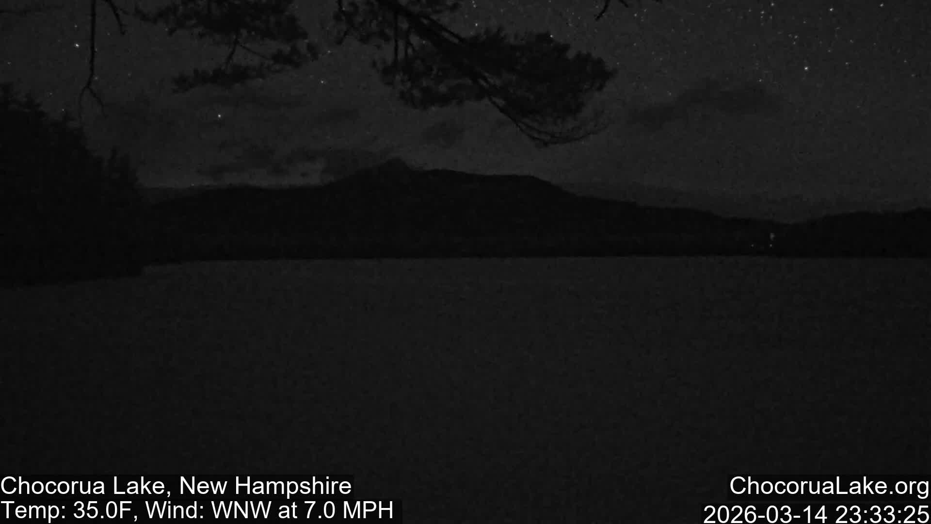 Chocorura Lake Live Cam - Tamworth, Carroll, New Hampshire, USA