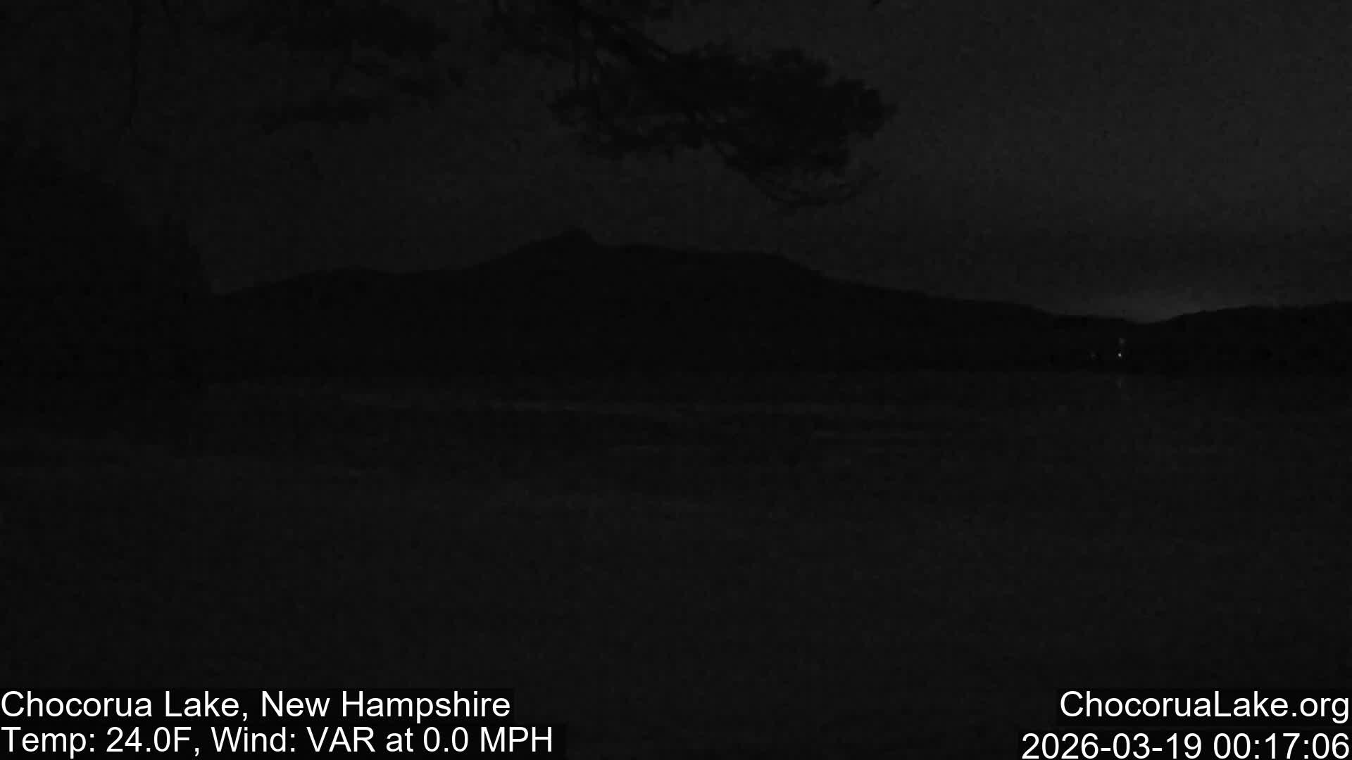 Chocorura Lake Live Cam - Tamworth, Carroll, New Hampshire, USA