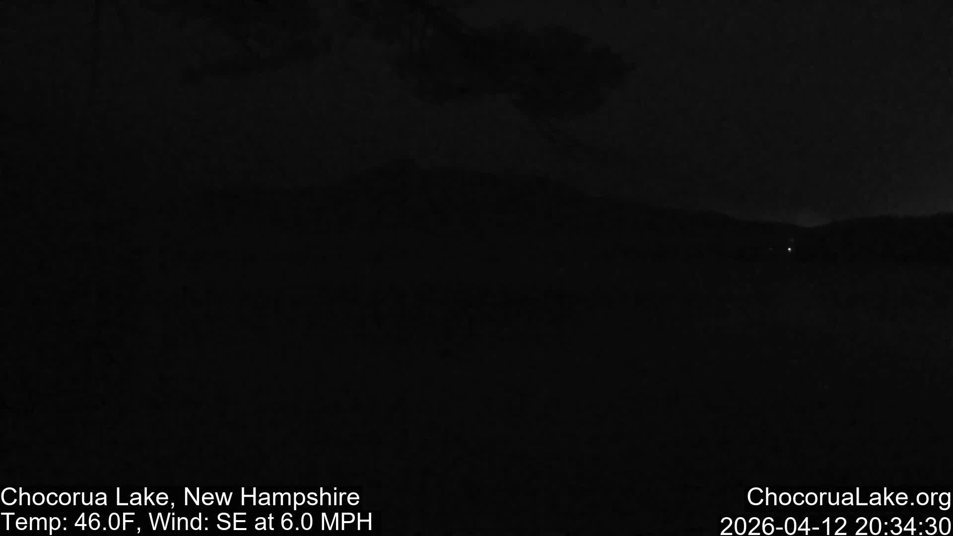 Chocorura Lake Live Cam - Tamworth, Carroll, New Hampshire, USA