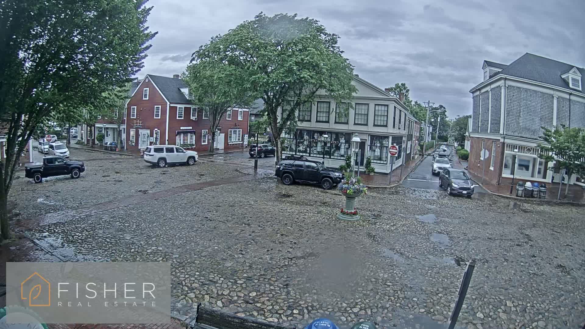 Nantucket Downtown Main Street towards East Live Cam - Nantucket,  Nantucket County, Massachusetts, USA