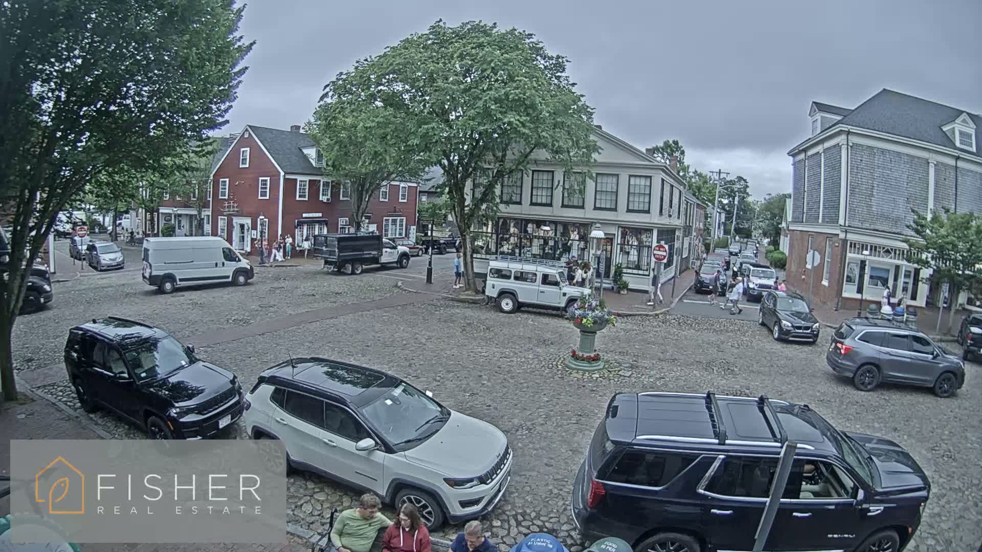 Nantucket Downtown Main Street towards East Live Cam - Nantucket,  Nantucket County, Massachusetts, USA