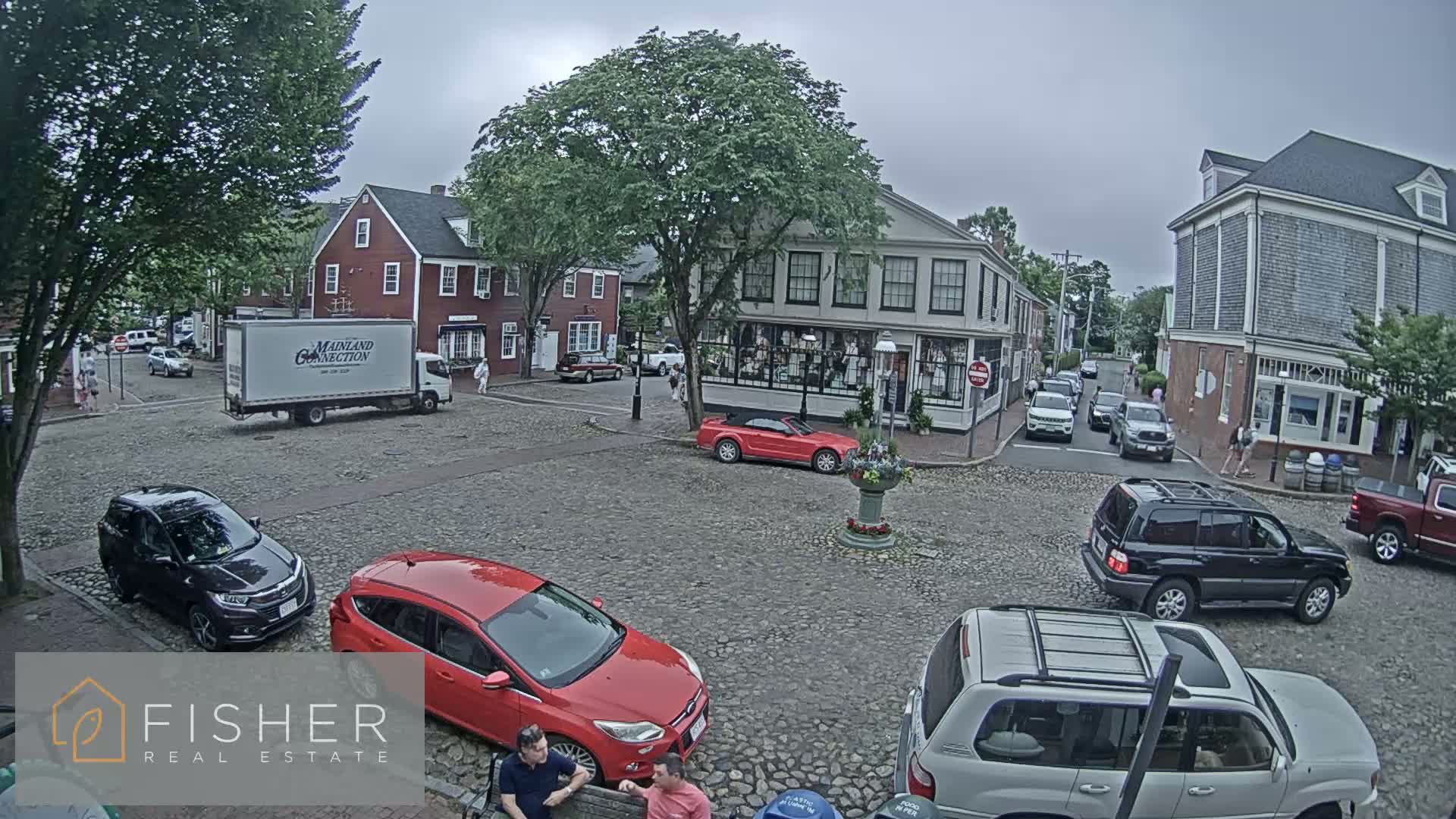 Nantucket Downtown Main Street towards East Live Cam - Nantucket,  Nantucket County, Massachusetts, USA