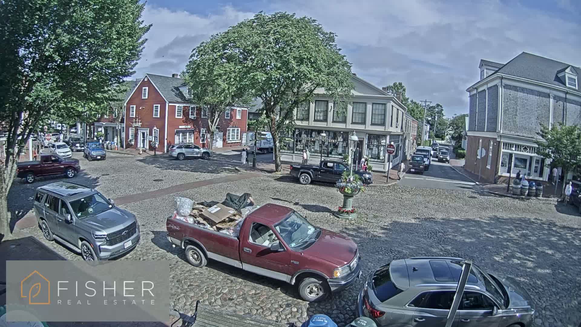 Nantucket Downtown Main Street towards East Live Cam - Nantucket,  Nantucket County, Massachusetts, USA