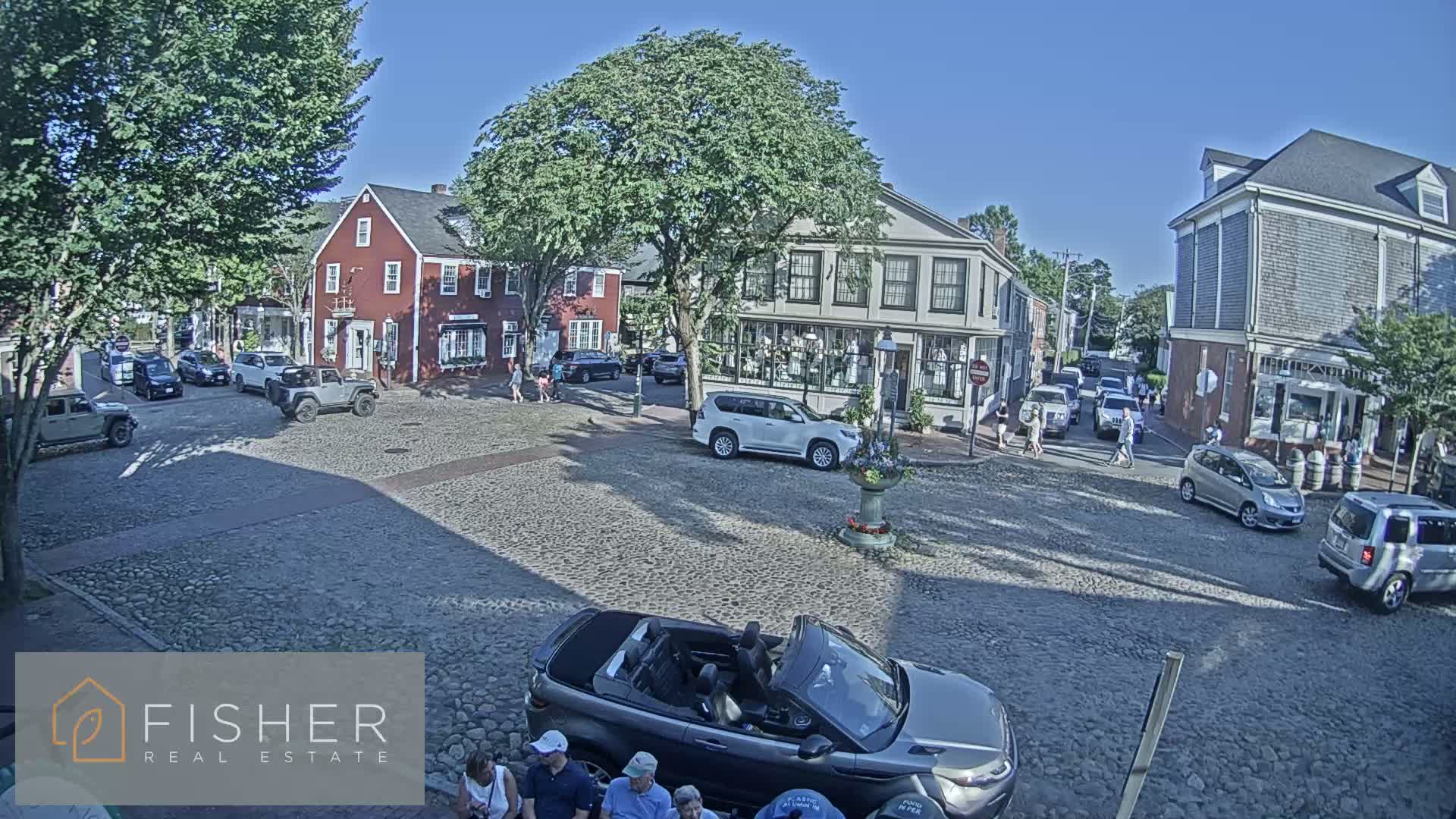 Nantucket Downtown Main Street towards East Live Cam - Nantucket,  Nantucket County, Massachusetts, USA
