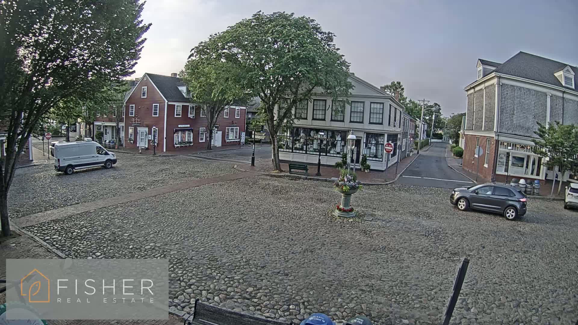 Nantucket Downtown Main Street towards East Live Cam - Nantucket,  Nantucket County, Massachusetts, USA