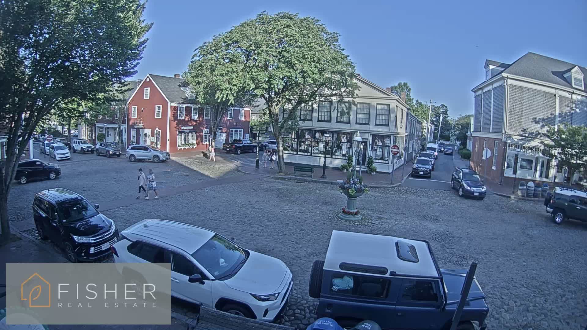 Nantucket Downtown Main Street towards East Live Cam - Nantucket,  Nantucket County, Massachusetts, USA