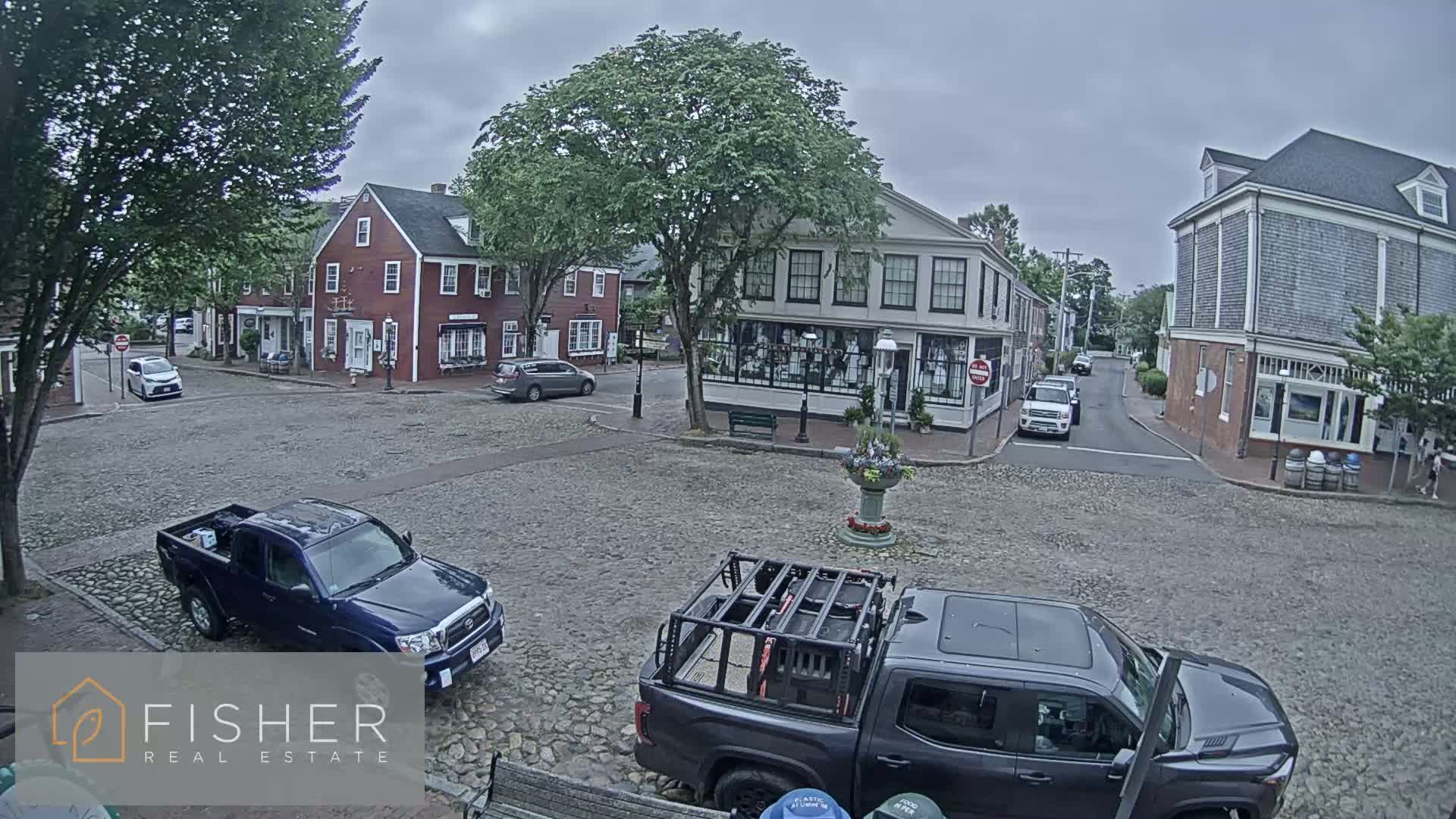 Nantucket Downtown Main Street towards East Live Cam - Nantucket,  Nantucket County, Massachusetts, USA