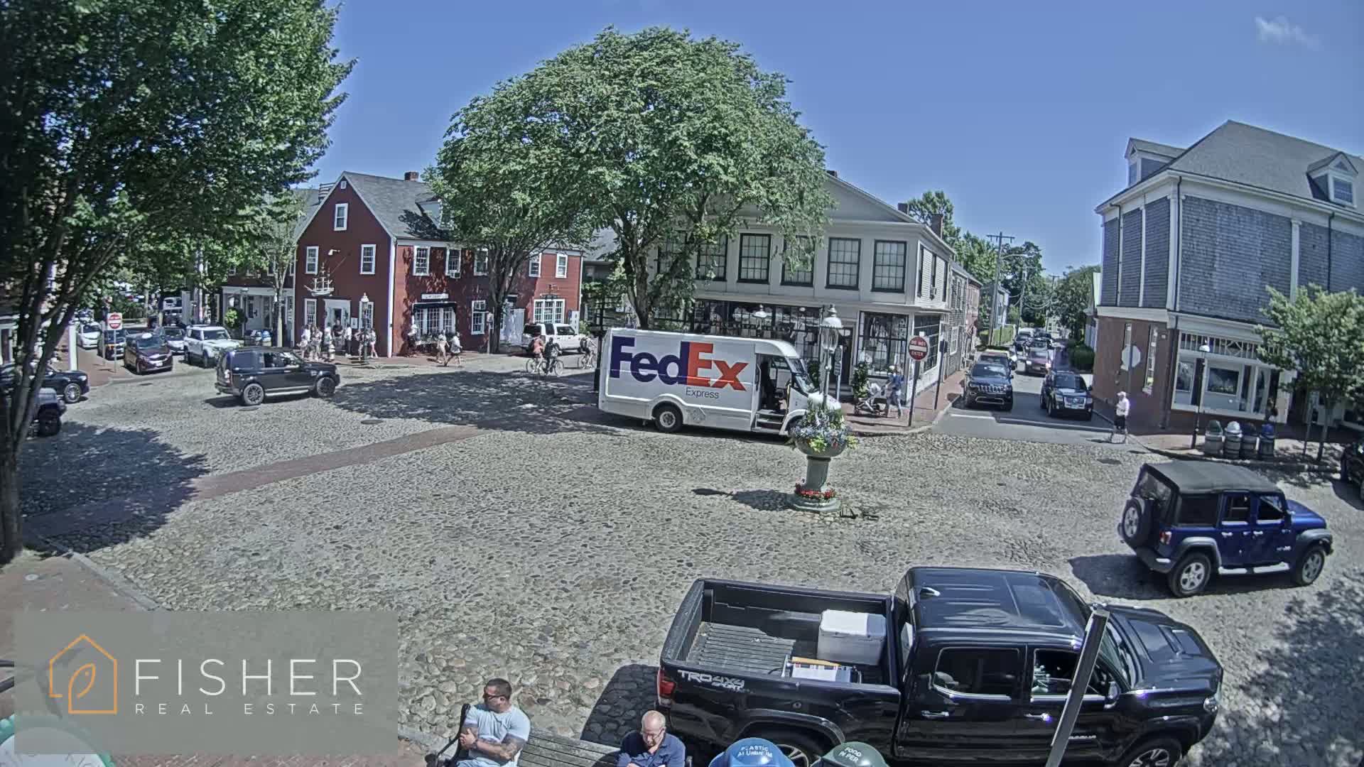Nantucket Downtown Main Street towards East Live Cam - Nantucket,  Nantucket County, Massachusetts, USA