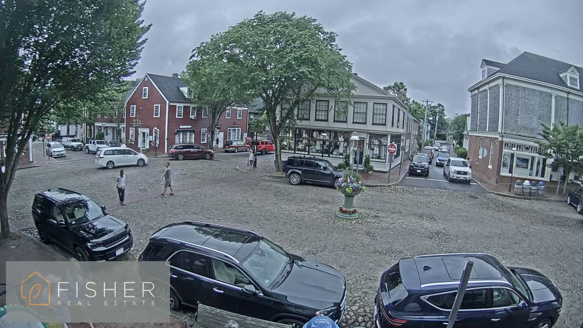 Nantucket Downtown Main Street towards East Live Cam - Nantucket,  Nantucket County, Massachusetts, USA