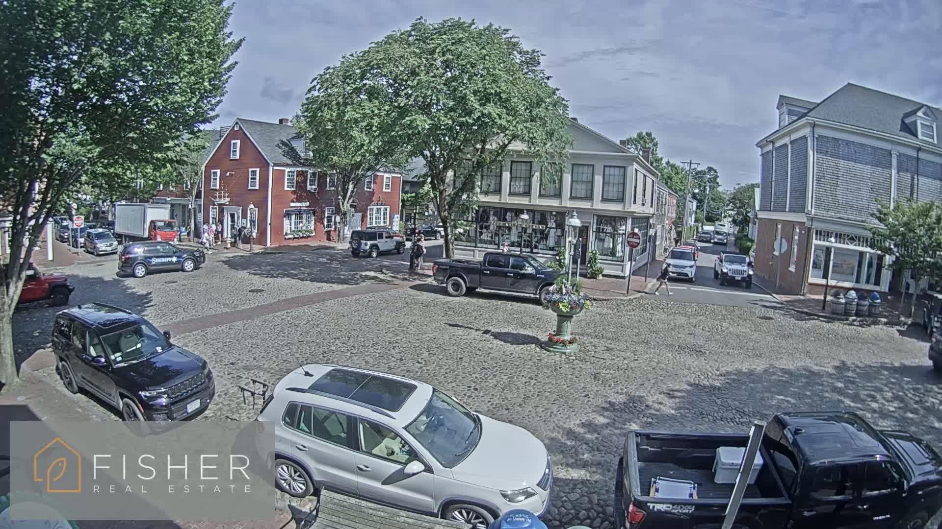 Nantucket Downtown Main Street towards East Live Cam - Nantucket,  Nantucket County, Massachusetts, USA