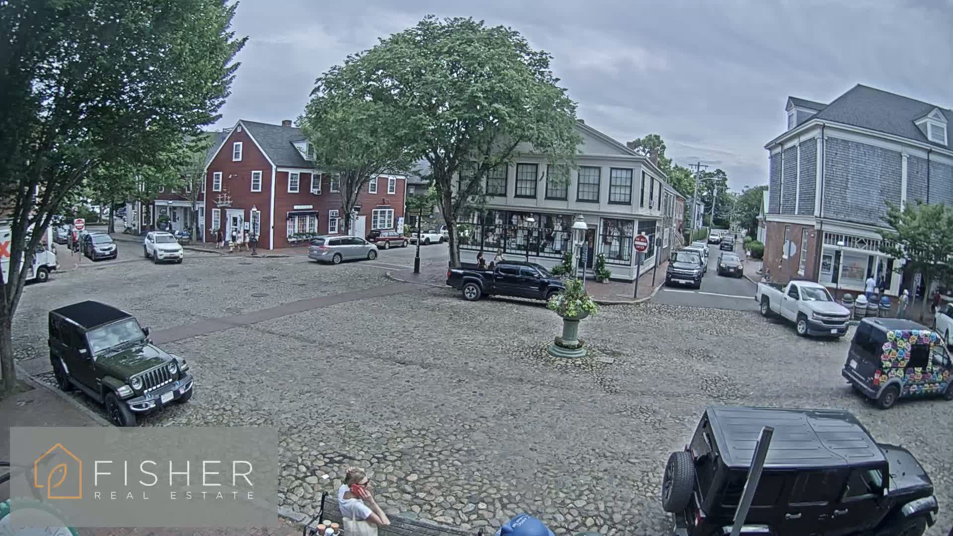 Nantucket Downtown Main Street towards East Live Cam - Nantucket,  Nantucket County, Massachusetts, USA