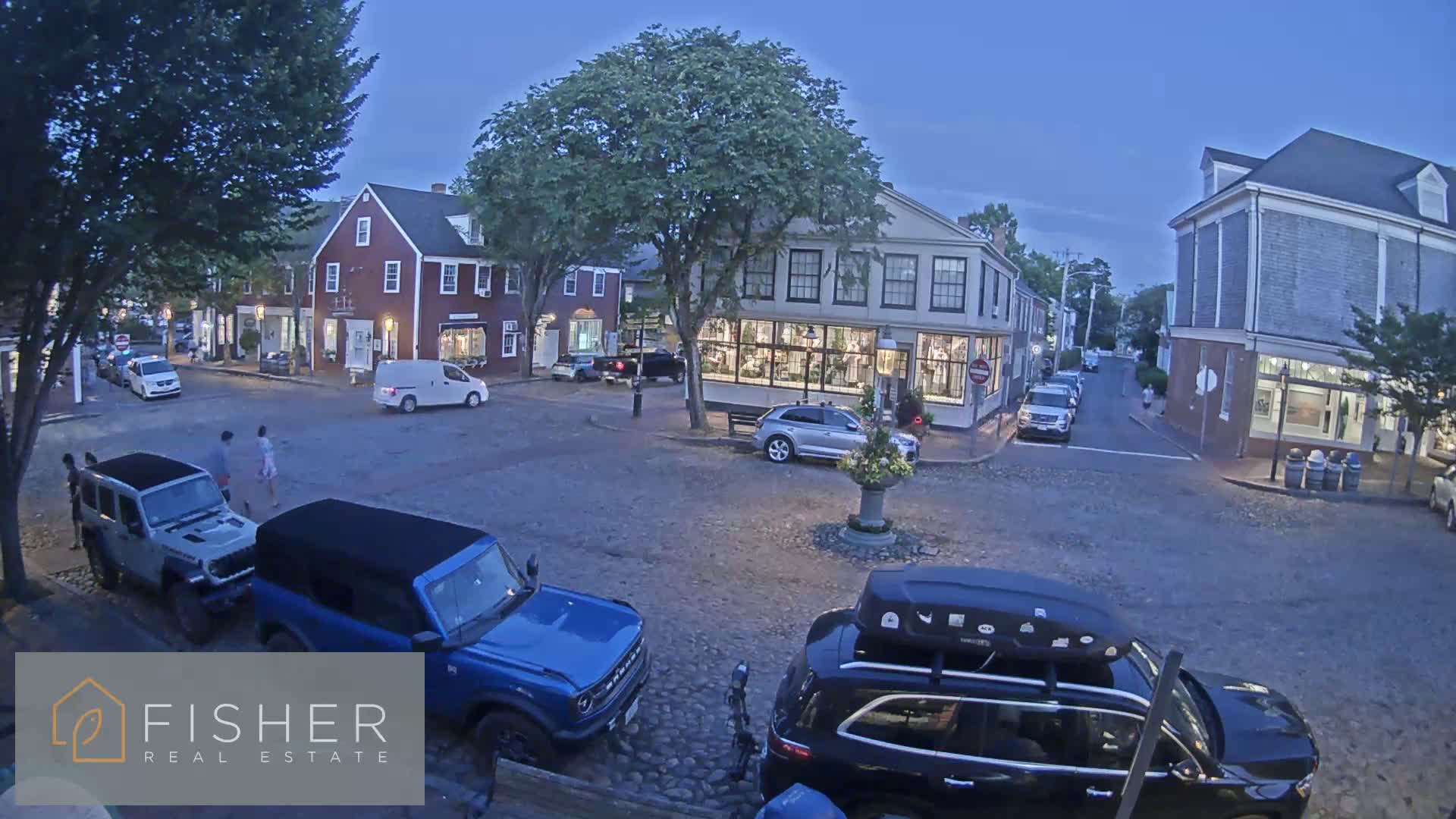 Nantucket Downtown Main Street towards East Live Cam - Nantucket,  Nantucket County, Massachusetts, USA