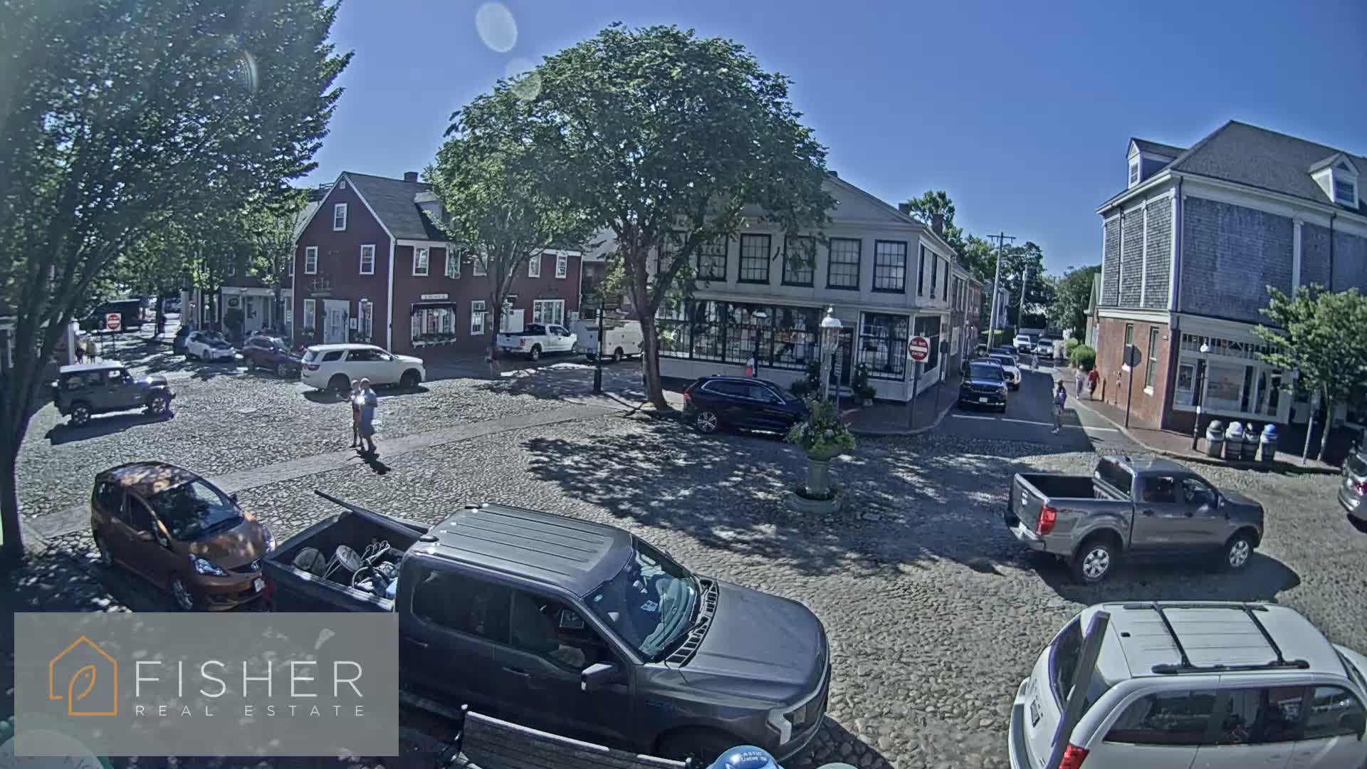 Nantucket Downtown Main Street towards East Live Cam - Nantucket,  Nantucket County, Massachusetts, USA