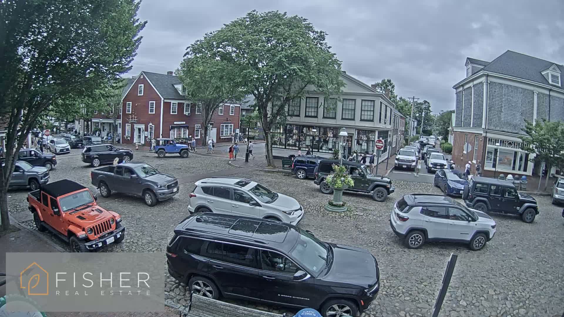 Nantucket Downtown Main Street towards East Live Cam - Nantucket,  Nantucket County, Massachusetts, USA