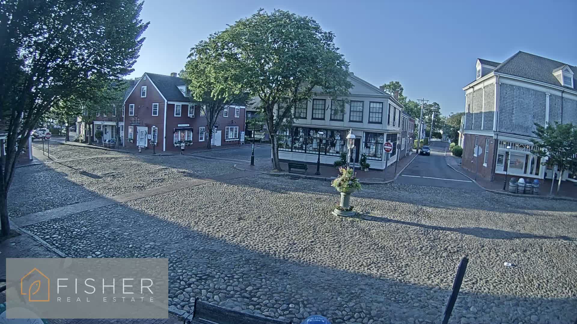 Nantucket Downtown Main Street towards East Live Cam - Nantucket,  Nantucket County, Massachusetts, USA