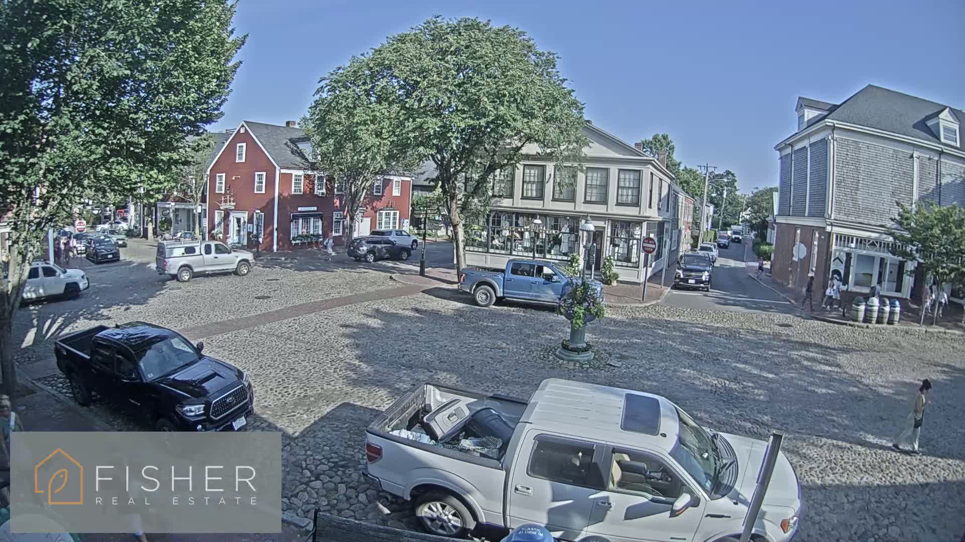 Nantucket Downtown Main Street towards East Live Cam - Nantucket,  Nantucket County, Massachusetts, USA