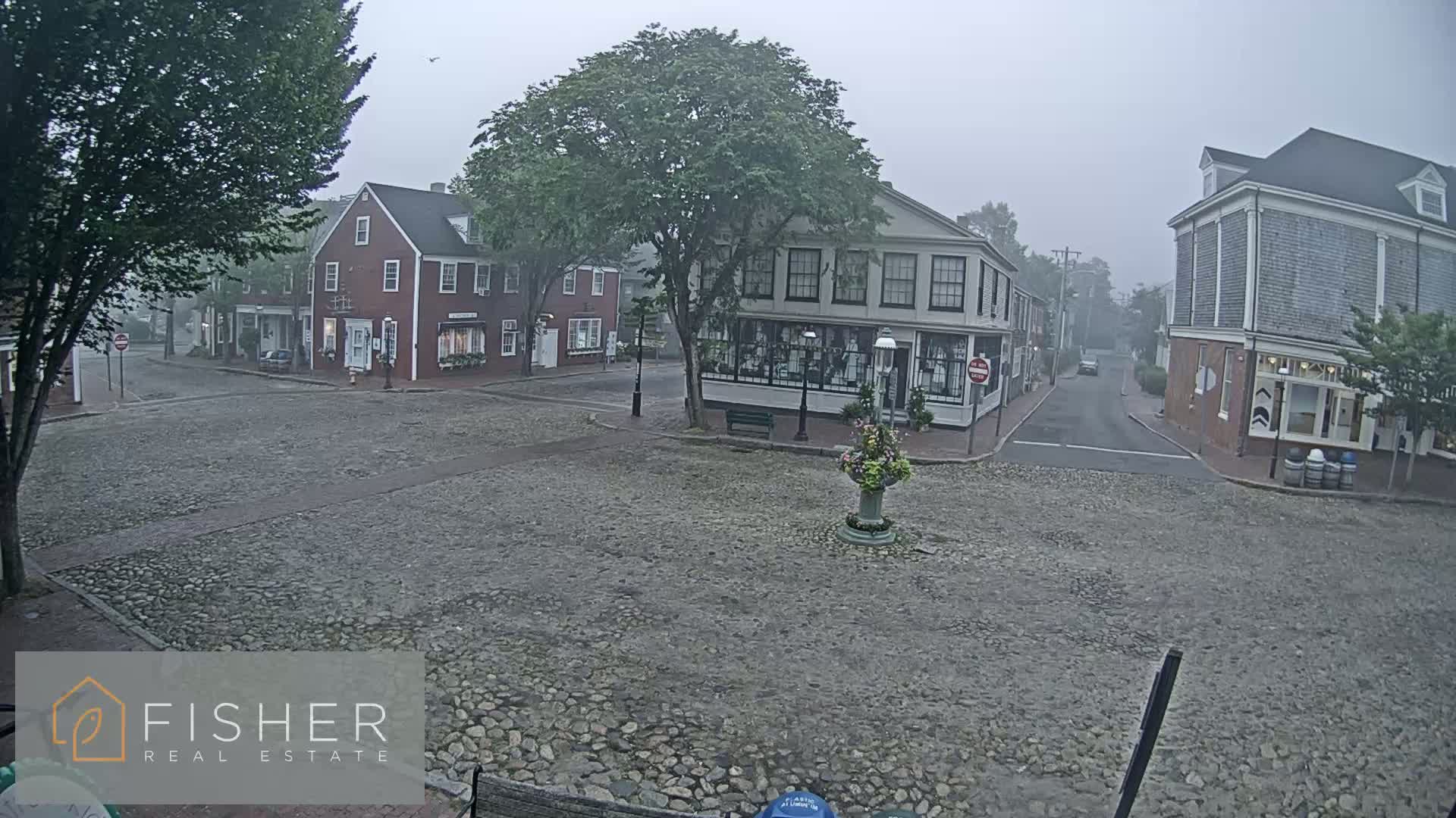 Nantucket Downtown Main Street towards East Live Cam - Nantucket,  Nantucket County, Massachusetts, USA