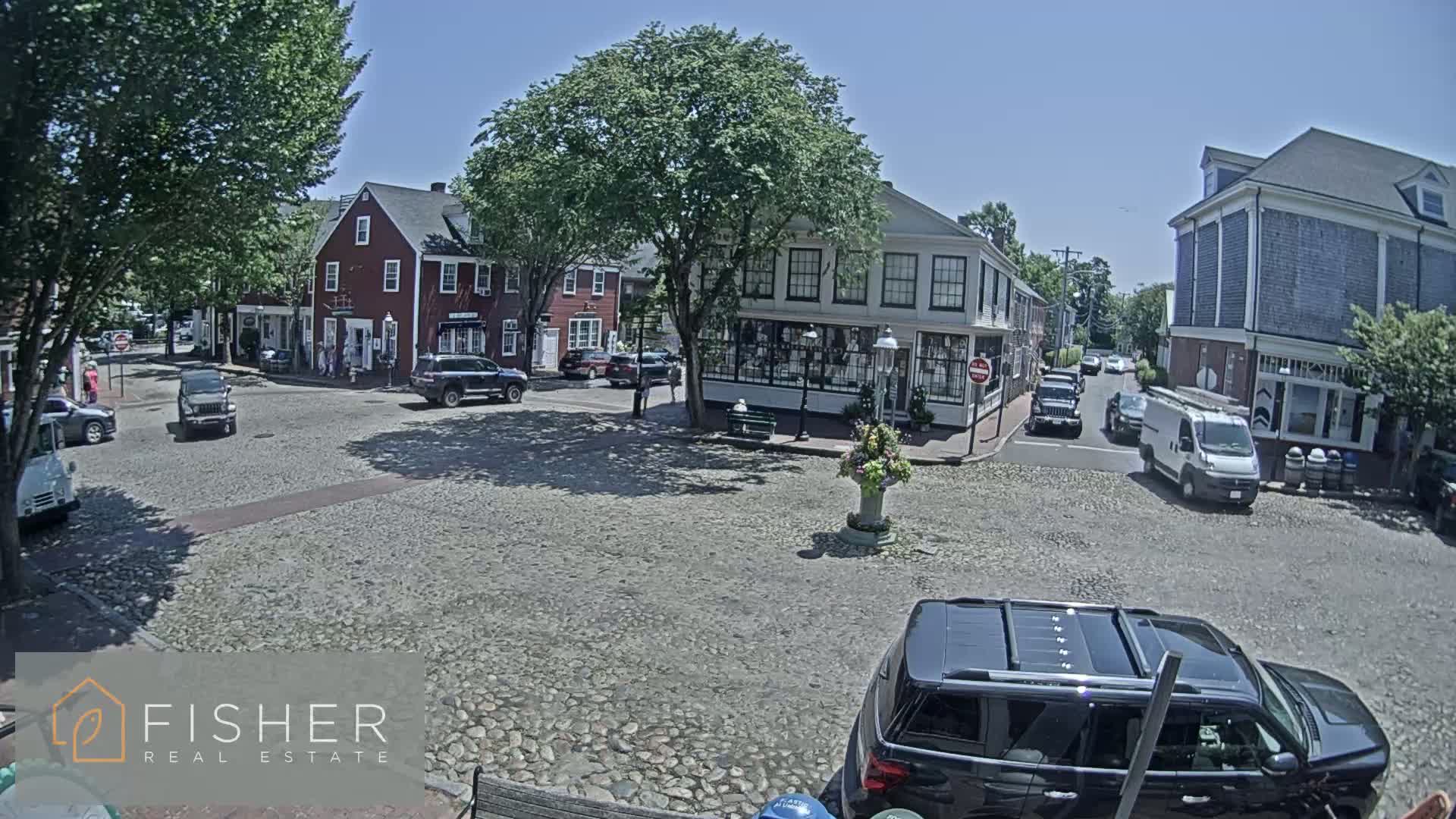 Nantucket Downtown Main Street towards East Live Cam - Nantucket,  Nantucket County, Massachusetts, USA